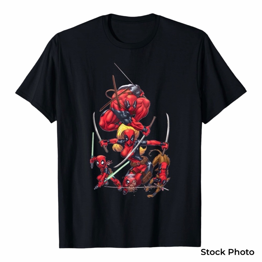 3/$15 Marvel Deadpool Corps Team T Shirt Small